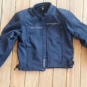 Scorpion water resistant armored motorcycle jacket shell sz L